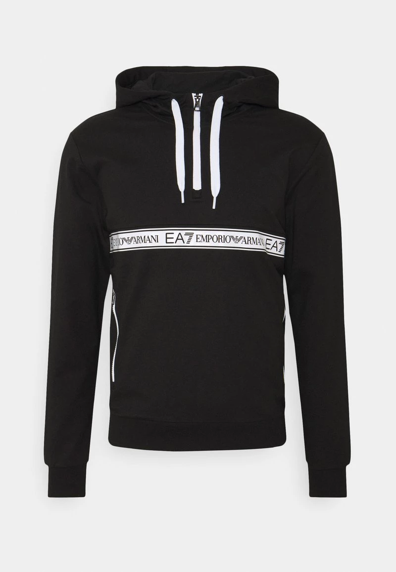 EA7 Emporio Armani Homme Sweat à Capuche Anthracite/white 1 EA7 Emporio Armani Homme Sweat à Capuche Anthracite/white