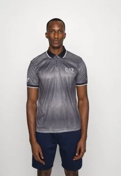 EA7 Emporio Armani TENNIS PRO GRAPHIC T Shirt Imprimé Blue Fantasia Homme