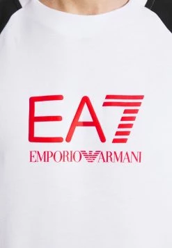 EA7 Emporio Armani Homme Sweatshirt White/black -EA7 Emporio Armani Soldes Magasin 47657e727b4e4707983f824fa957452c