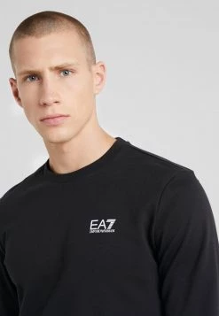 EA7 Emporio Armani Sweatshirt Black Homme -EA7 Emporio Armani Soldes Magasin 48e0a5922e5a41549d3c9de0c4a79d68
