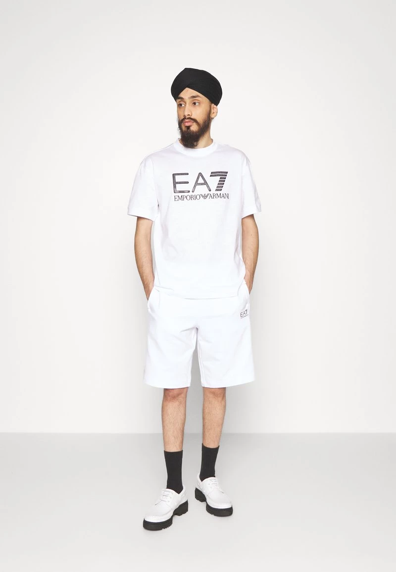 EA7 Emporio Armani BERMUDA Pantalon De Survêtement White Homme 2 EA7 Emporio Armani BERMUDA Pantalon De Survêtement White Homme – Image 2
