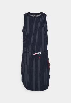 EA7 Emporio Armani TENNIS CLUB DRESS Robe De Sport Dark Blue Femme -EA7 Emporio Armani Soldes Magasin 4f3901bca3d84ad68adb080c1e12c341