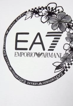 EA7 Emporio Armani T Shirt Imprimé White Femme -EA7 Emporio Armani Soldes Magasin 4f958c89620b4d2c9faf027f141c5384