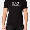 EA7 Emporio Armani Homme T Shirt Imprimé Black