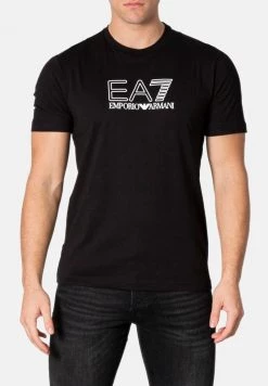 EA7 Emporio Armani Homme T Shirt Imprimé Black