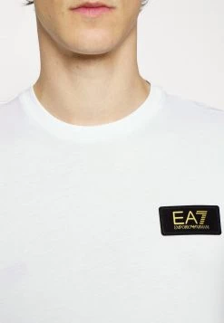 EA7 Emporio Armani T Shirt Basique White Homme -EA7 Emporio Armani Soldes Magasin 509cc17d303441909517a7906fe55065