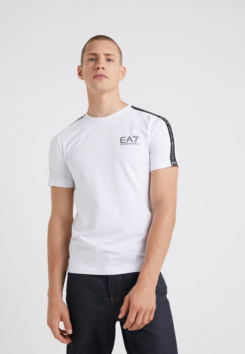 EA7 Emporio Armani Homme SIDE TAPE T Shirt Imprimé White 1 EA7 Emporio Armani Homme SIDE TAPE T Shirt Imprimé White