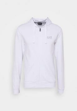 EA7 Emporio Armani Sweat à Capuche Zippé White Homme -EA7 Emporio Armani Soldes Magasin 537631e3565842338321dc83ace96a2a