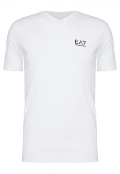 EA7 Emporio Armani Homme V NECK T Shirt Imprimé White -EA7 Emporio Armani Soldes Magasin 5475696ab7334a9dbd4084bc2339cb21