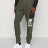 EA7 Emporio Armani Pantalon De Survêtement Olive/white Homme