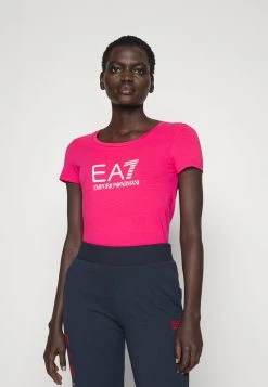 EA7 Emporio Armani Femme T Shirt Imprimé Pink