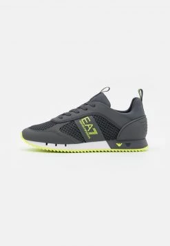 EA7 Emporio Armani Homme Baskets Basses Iron Gate/yellowfluo