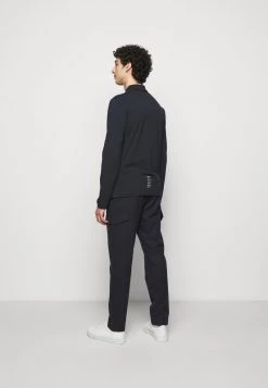 EA7 Emporio Armani Homme Polo Dark Blue/silver -EA7 Emporio Armani Soldes Magasin 57f573acf4e347c9b37958d1d97c9b74