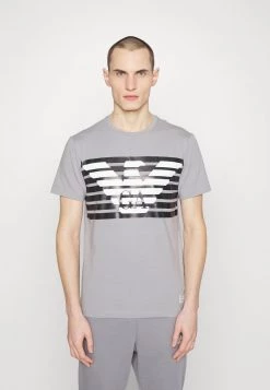 EA7 Emporio Armani Homme T Shirt Imprimé Grey