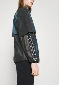 EA7 Emporio Armani Veste Légère Black/teal Homme -EA7 Emporio Armani Soldes Magasin 5992038d53174a66a94fa6b878a52bb2