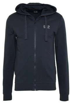 EA7 Emporio Armani Homme Sweat à Capuche Zippé Night Blue -EA7 Emporio Armani Soldes Magasin 5a61ddf500444737949edfe5023e9f48