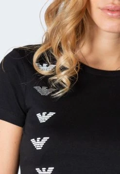 EA7 Emporio Armani T Shirt Imprimé Black Femme -EA7 Emporio Armani Soldes Magasin 5be8722c2dec4aadab928feeacea6679