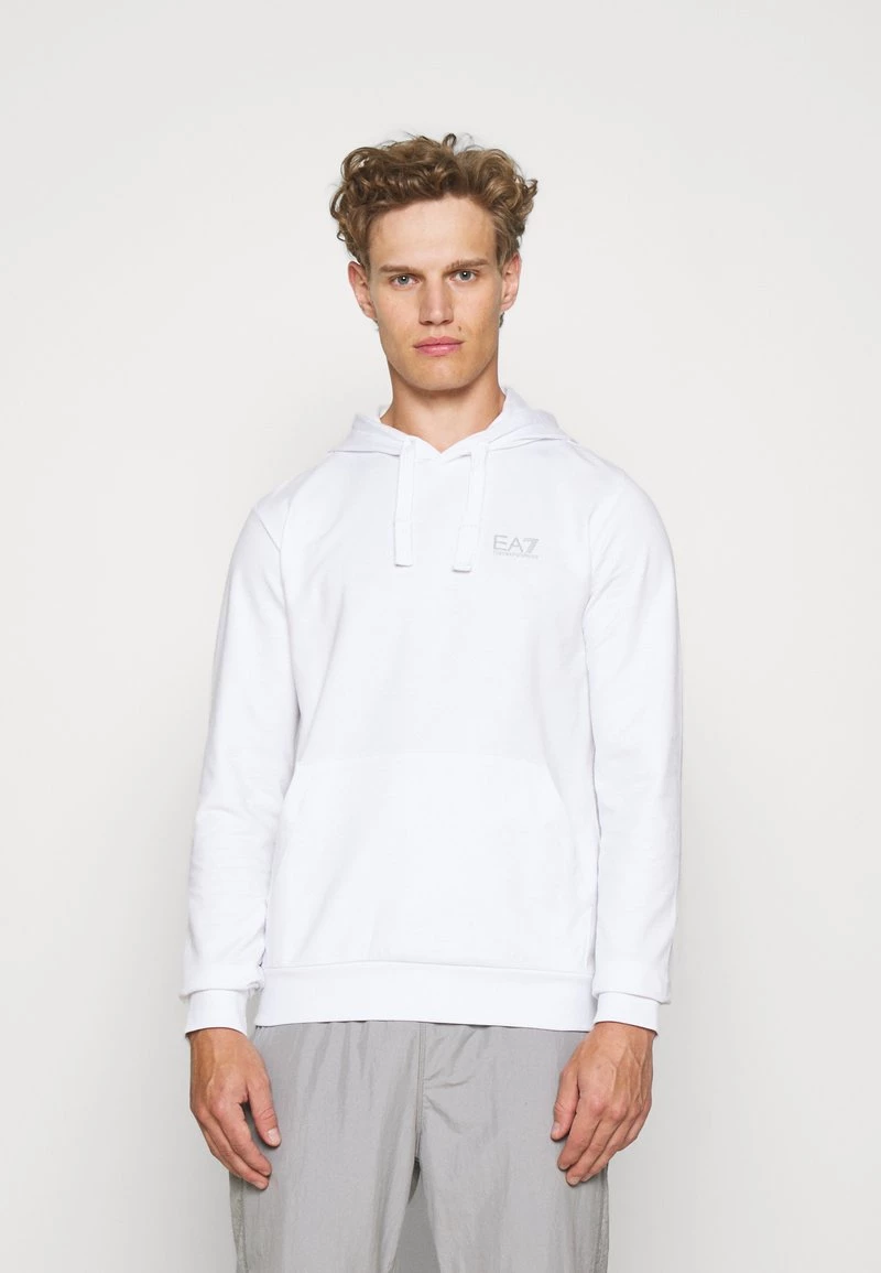 EA7 Emporio Armani Sweat à Capuche White Homme 1 EA7 Emporio Armani Sweat à Capuche White Homme