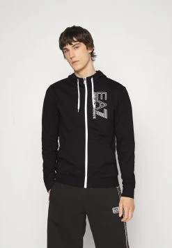 EA7 Emporio Armani Sweat à Capuche Zippé Black Homme