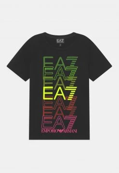 EA7 Emporio Armani Enfant T Shirt Imprimé Black