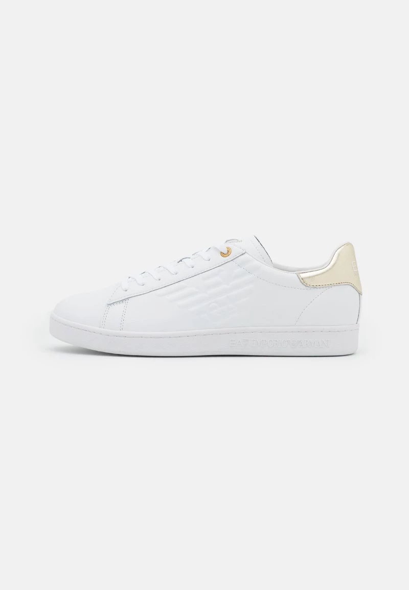 EA7 Emporio Armani UNISEX Baskets Basses White/gold 1 EA7 Emporio Armani UNISEX Baskets Basses White/gold