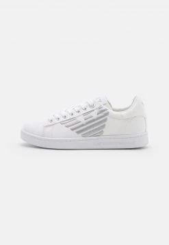 EA7 Emporio Armani UNISEX Baskets Basses White/silver