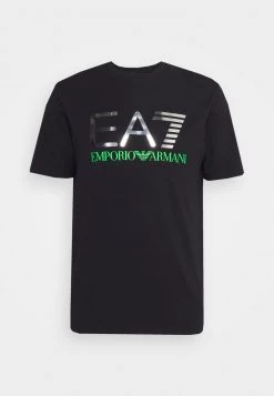 EA7 Emporio Armani Homme T Shirt Imprimé Black -EA7 Emporio Armani Soldes Magasin 6100db329e6a4ede802206e8201d96b6