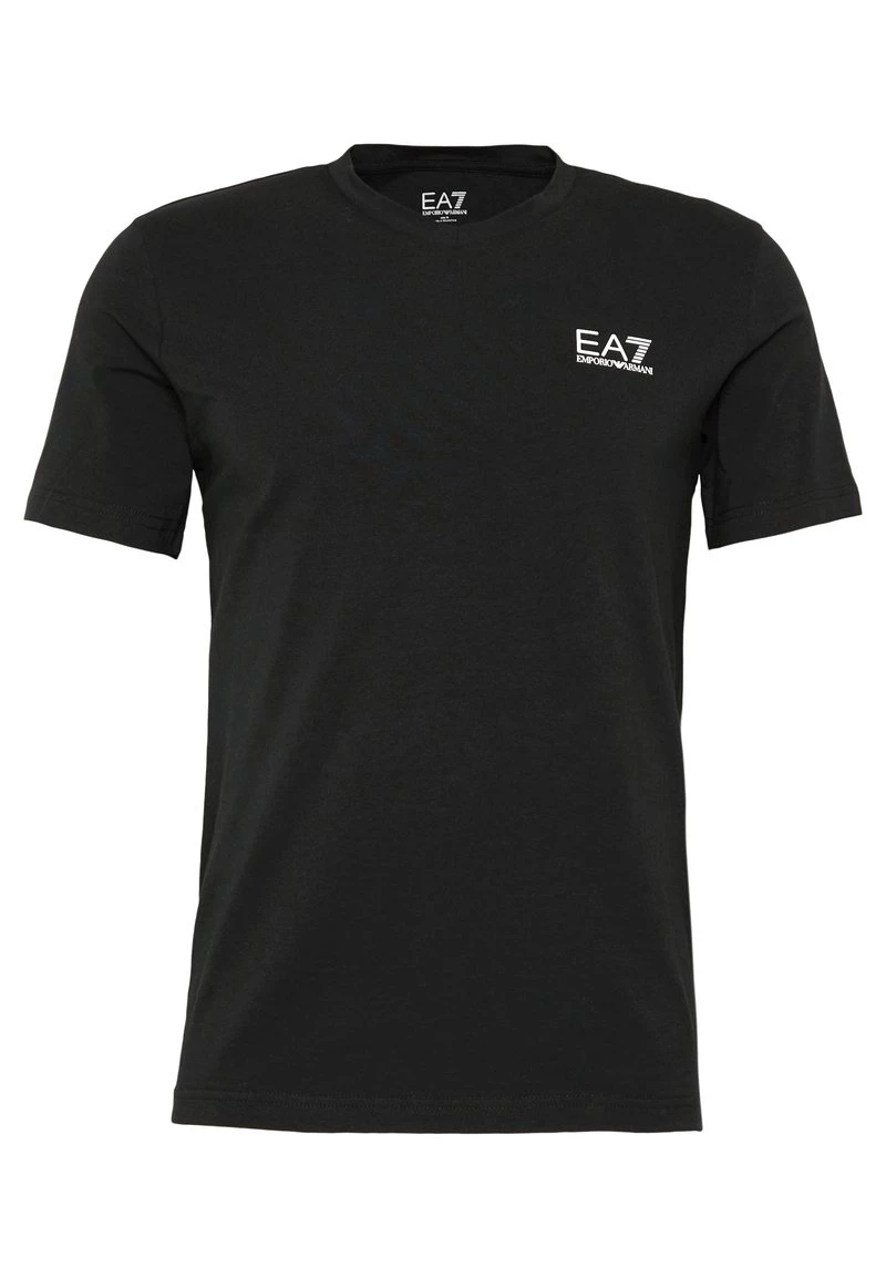 EA7 Emporio Armani Homme V NECK T Shirt Imprimé Black 5 EA7 Emporio Armani Homme V NECK T Shirt Imprimé Black – Image 5