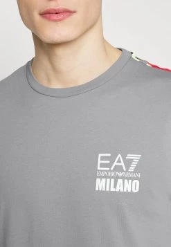 EA7 Emporio Armani Homme T Shirt Imprimé Grey -EA7 Emporio Armani Soldes Magasin 61c9f87736164474b764f97168e33950