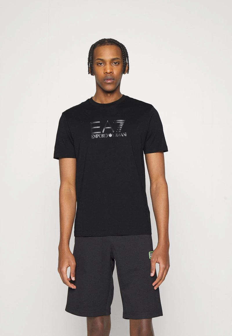 EA7 Emporio Armani T Shirt Imprimé Black Homme 1 EA7 Emporio Armani T Shirt Imprimé Black Homme