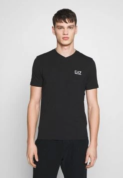 EA7 Emporio Armani Homme V NECK T Shirt Imprimé Black