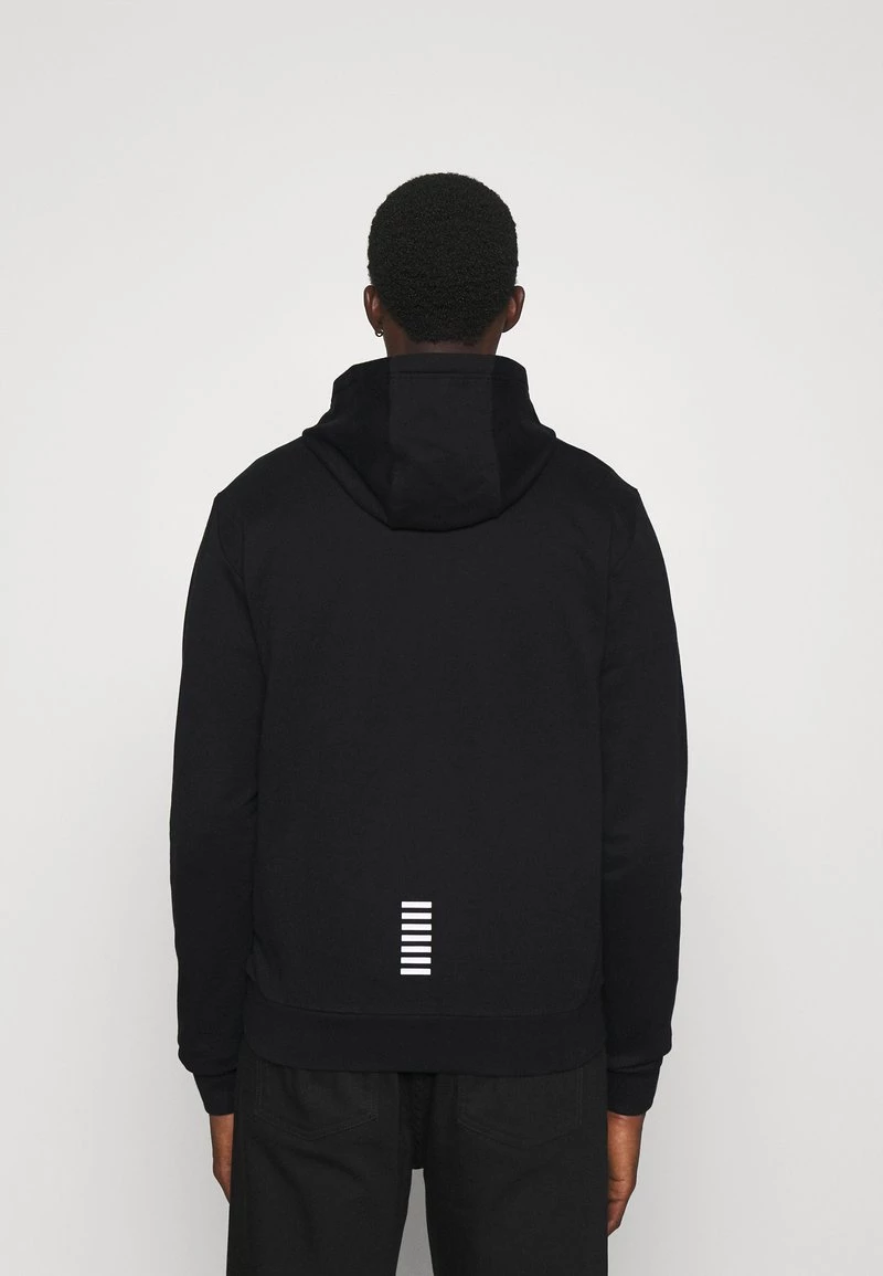 EA7 Emporio Armani Sweat à Capuche Black/white Homme 3 EA7 Emporio Armani Sweat à Capuche Black/white Homme – Image 3