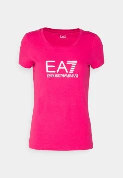 EA7 Emporio Armani Femme T Shirt Imprimé Pink -EA7 Emporio Armani Soldes Magasin 677988c0836c428ebcb98cc7bc84624e