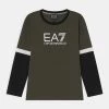 EA7 Emporio Armani Enfant T Shirt à Manches Longues Forest Night