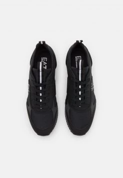 EA7 Emporio Armani UNISEX Baskets Basses Black/mottled Dark Grey -EA7 Emporio Armani Soldes Magasin 67f356b0ca1741a2a7557c3b14e4f0b4