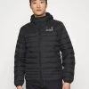 EA7 Emporio Armani Doudoune Black/silver Coloured Homme