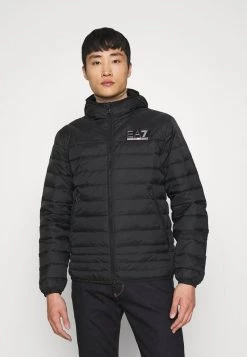 EA7 Emporio Armani Doudoune Black/silver Coloured Homme