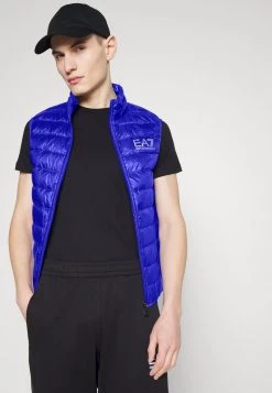 EA7 Emporio Armani DOWN WAIST COAT Veste Sans Manches Royal Blue Homme -EA7 Emporio Armani Soldes Magasin 69408d4ec8b943f9a992f4b7c52b6865