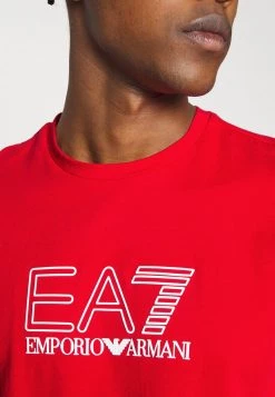 EA7 Emporio Armani T Shirt Imprimé Red Homme -EA7 Emporio Armani Soldes Magasin 6b4536b3d63349c78063333f94194003