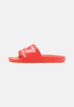 EA7 Emporio Armani Unisex VISIBILITY Mules Red