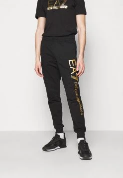 EA7 Emporio Armani Homme TROUSER Pantalon De Survêtement Black/gold