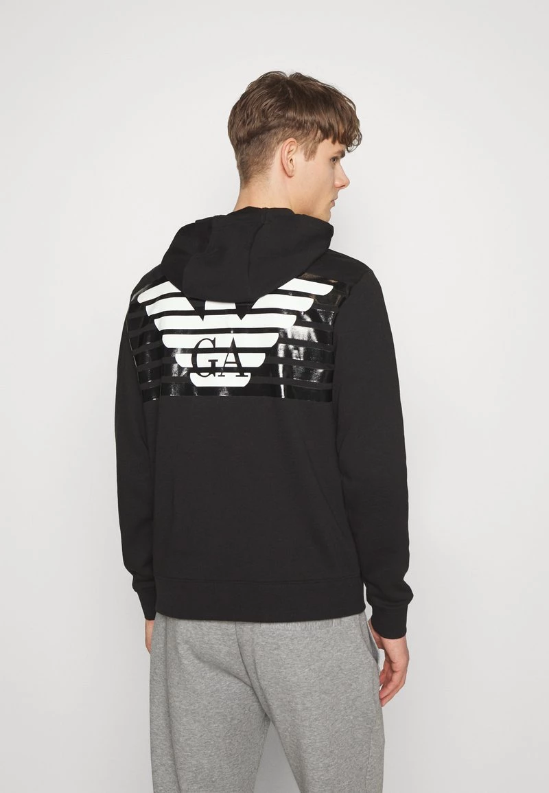 EA7 Emporio Armani Homme Sweat à Capuche Black 3 EA7 Emporio Armani Homme Sweat à Capuche Black – Image 3