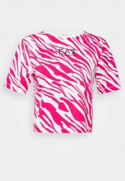 EA7 Emporio Armani Femme T Shirt Imprimé Multicoloured