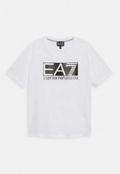 EA7 Emporio Armani T Shirt Imprimé White Enfant