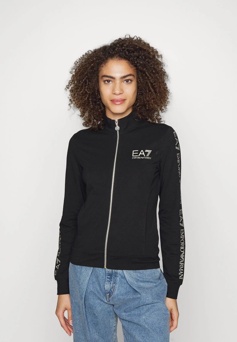 EA7 Emporio Armani Femme Sweatshirt Black/gold 1 EA7 Emporio Armani Femme Sweatshirt Black/gold