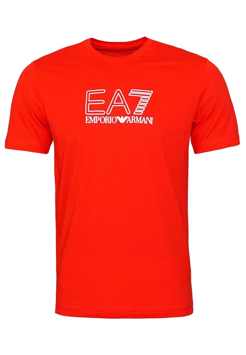 EA7 Emporio Armani Homme T Shirt Imprimé Rot 1 EA7 Emporio Armani Homme T Shirt Imprimé Rot