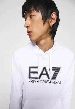EA7 Emporio Armani Homme Sweatshirt White/black -EA7 Emporio Armani Soldes Magasin 78fb72c34204411caea6193f7a454ae9