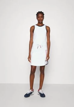 EA7 Emporio Armani TENNIS CLUB DRESS Robe De Sport Bianco Femme