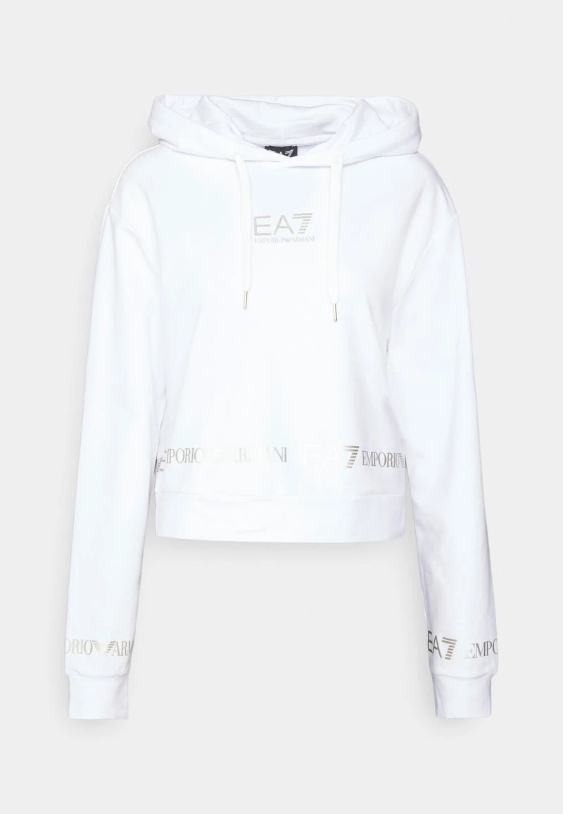 EA7 Emporio Armani Femme Sweatshirt White/gold Coloured 1 EA7 Emporio Armani Femme Sweatshirt White/gold Coloured