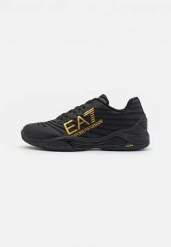 EA7 Emporio Armani Homme TENNIS TECH CLAY Chaussures De Tennis Pour Terre Battueerre Battue Triple Black/gold